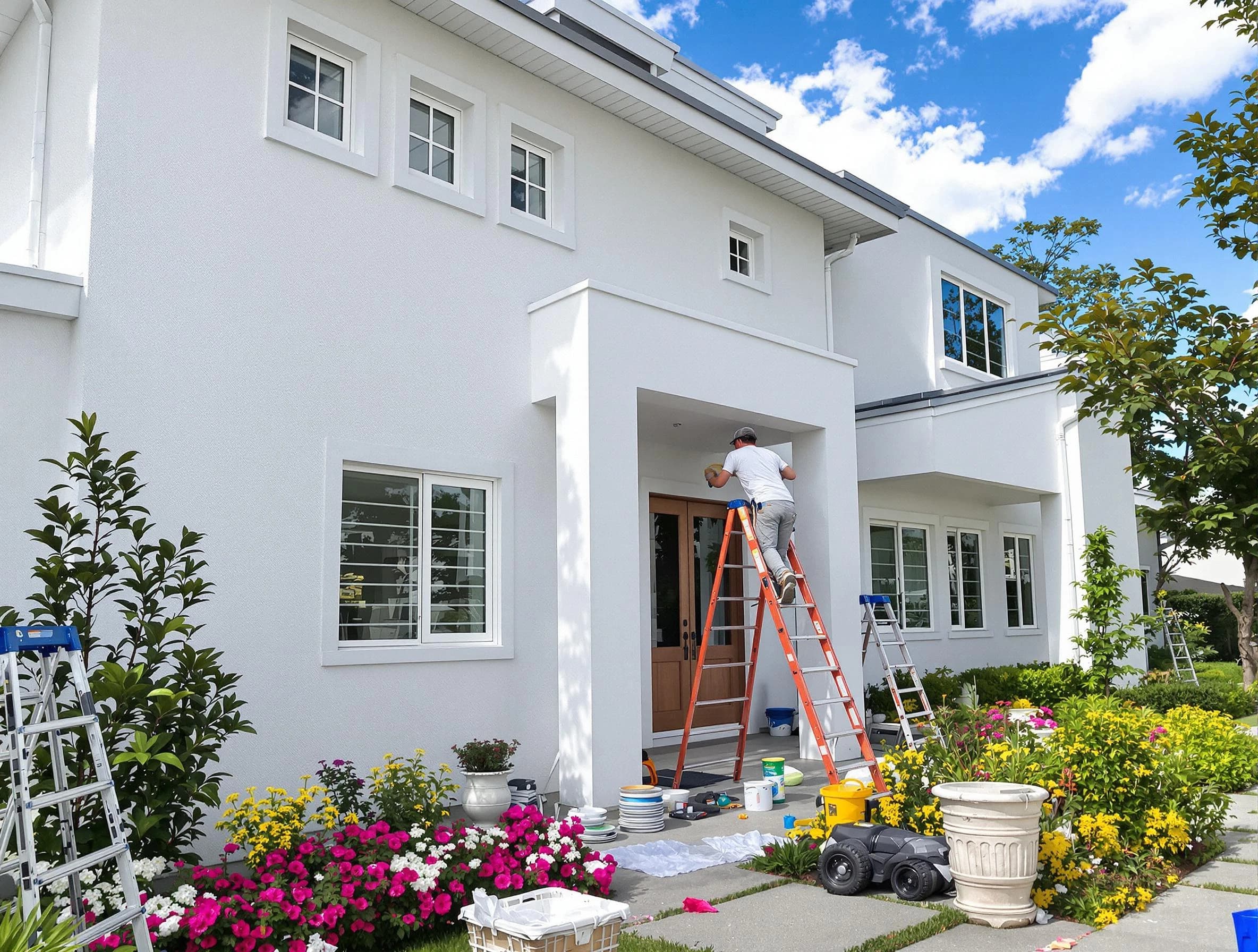Queen Creek House Painters team delivering a fresh exterior coat in Queen Creek, AZ